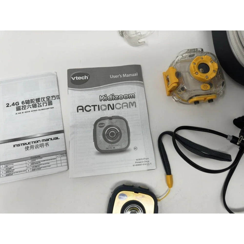 VTech Kidizoom Action Cam, Yellow 80-170700 Camera